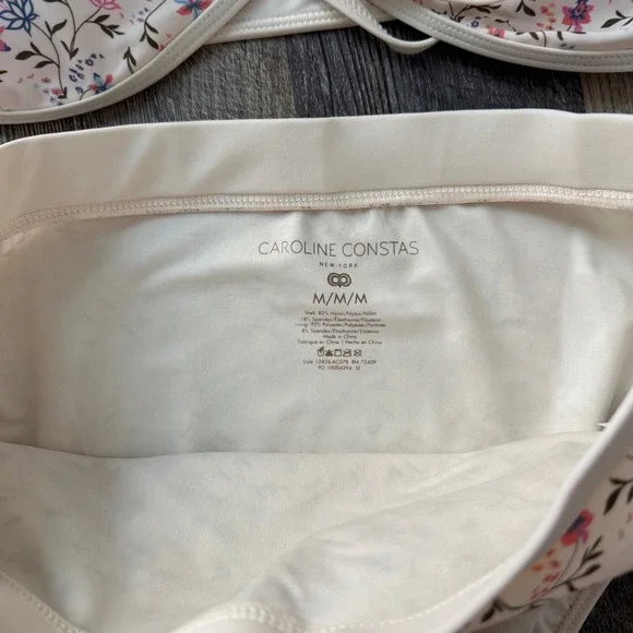 NWOT Caroline Constas floral bikini swimsuit C14